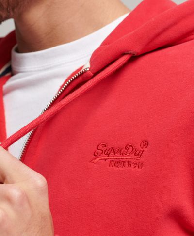 სუპერდრაი ჰუდი Essential logo zip hoodie  