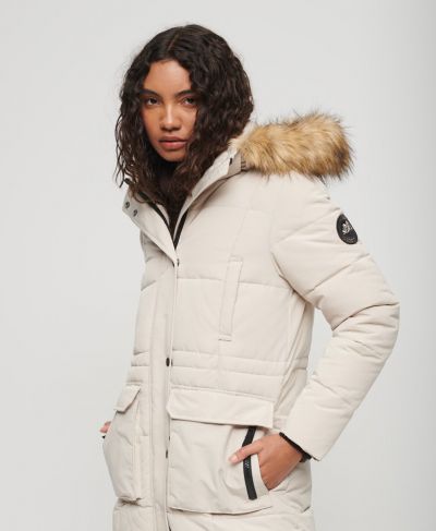 Everest longline puffer coat