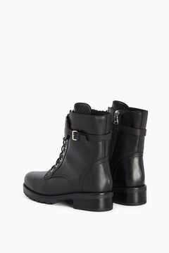 Fly lace-up biker boots