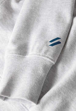 Sportswear logo loose zip hood