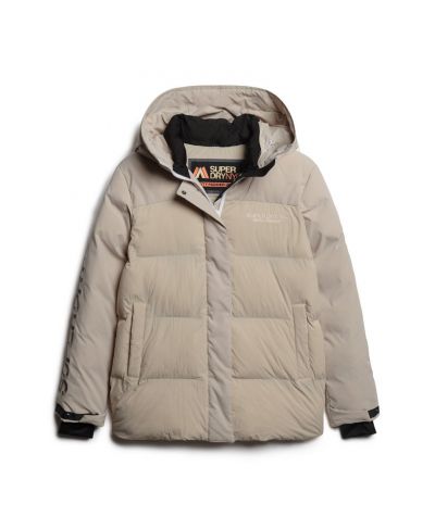 City padded hooded wind parka  