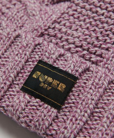 სუპერდრაი ქუდი Cable knit beanie hat