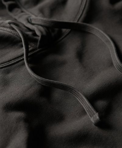 Contrast stitch relaxed hoodie