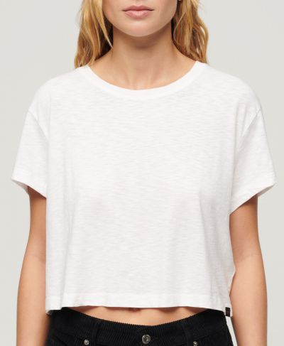 Slouchy cropped tee 