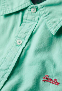 სუპერდრაი პერანგი Overdyed cotton ls shirt