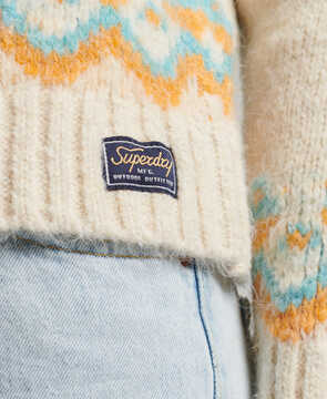 Vintage slouchy fairisle knit