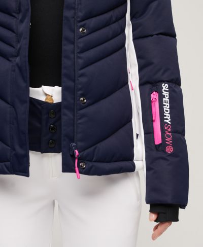 სუპერდრაი თოვლის ქურთუკი Ski luxe puffer jacket 