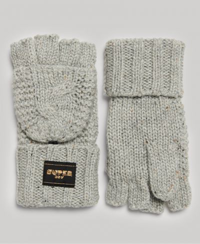 Cable knit gloves  