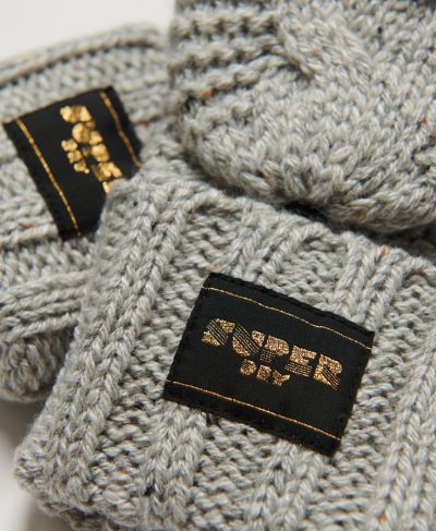 სუპერდრაი ხელთათმანი Cable knit gloves  