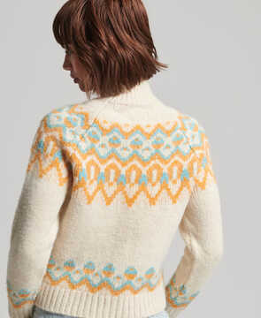 Vintage slouchy fairisle knit