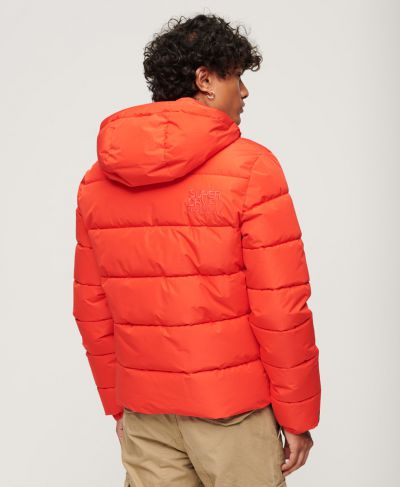 Hooded sports puffr jacket 
