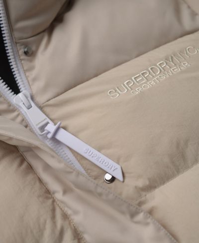City padded hooded wind parka  