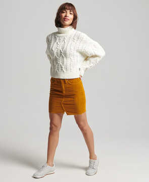 Vintage high neck cable knit