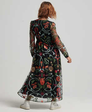Vintage woven maxi dress